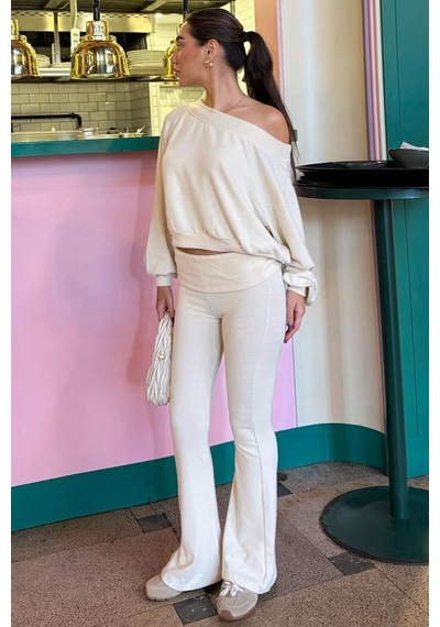 Seeh Bej Bluz Pantolon İkili Takım Sh314 Standart