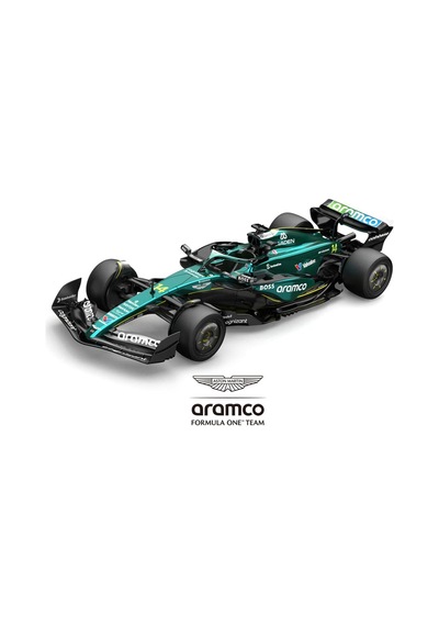1:43 Aston Martin Aramco F1 Çek Bırak Metal Araba - Diecast Formula 1 Yarış Aracı