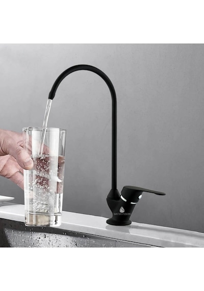 Aqua Bella Su Arıtma Cihazı Için Lüks Avrupa Ankastre Musluk Siyah