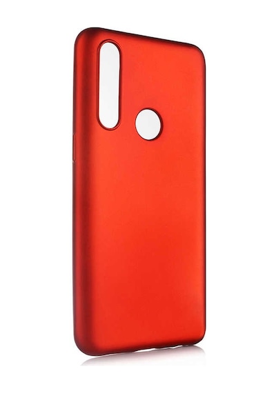 Noktaks - Oppo A31 Uyumlu - Kılıf Mat Soft Esnek Premier Silikon Kapak - T11945 - Kırmızı Kırmızı