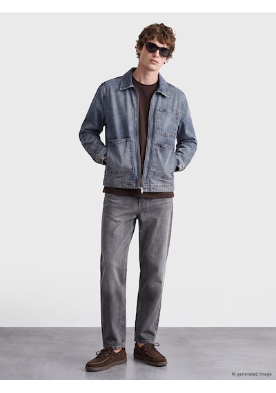 LC Waikiki Lc Waıkıkı İndigo Regular Fit Erkek Jean Ceket