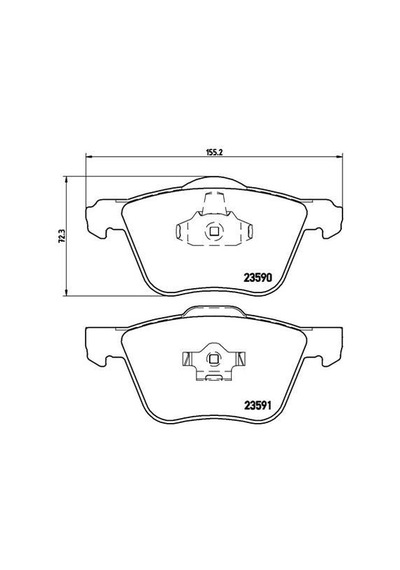 On Fren Balatası Volvo S60 00 S70 97 00 S80 98 V70 97 07 V70 01 07 Xc70 00 Xc90 02 12 16 Jant 274285-30793265-30769122-30793231