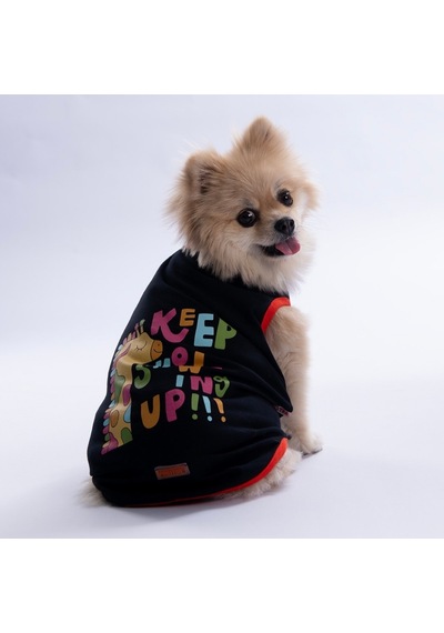 Lacivert Keep Show-ıng Up Tişört Kedi Köpek Tişörtü-kedi Köpek Kıyafeti