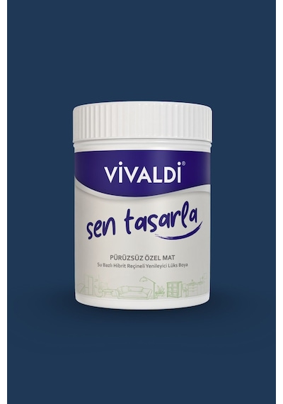 Vivaldi Tüm Yüzeyler İçin Su Bazlı Akrilik Yenileme Boyası 0,5 L