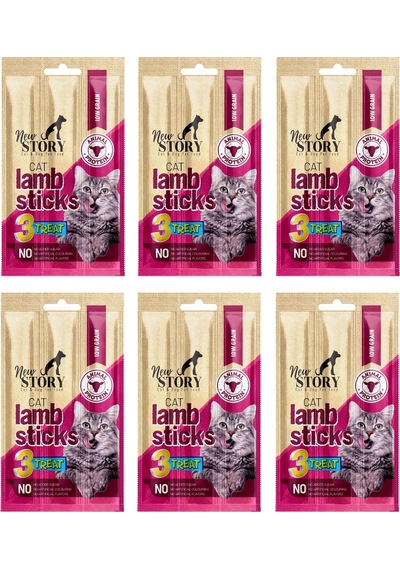 Cat Lamb Stick 6 Adet 3x5gr. Kuzu Etli, Çubuk, Kedi Ödül Maması