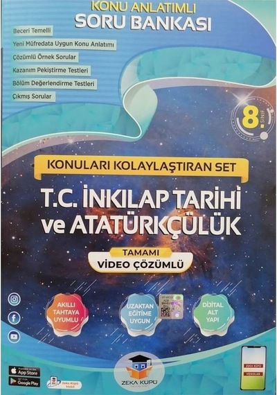 Zeka Küpü Yayınları 8. Sınıf LGS İnkılap Tarihi Konu Anlatımlı So