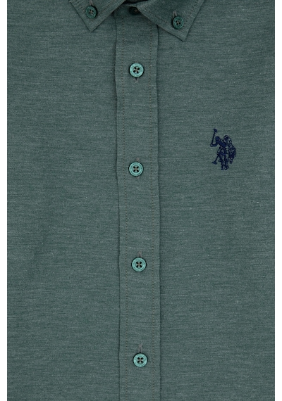 U.s. Polo Assn. Erkek Çocuk Koyu Yeşil Gömlek Basic 50316801-vr079 Koyu Yesıl