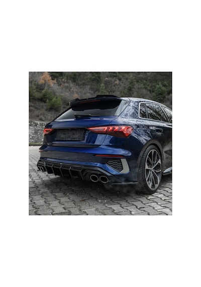 Audi A3 8y Sportback S-line 2020-2024 Arka Flap Seti Sportif Yan Difüzör Eki & Agresif Tasarım