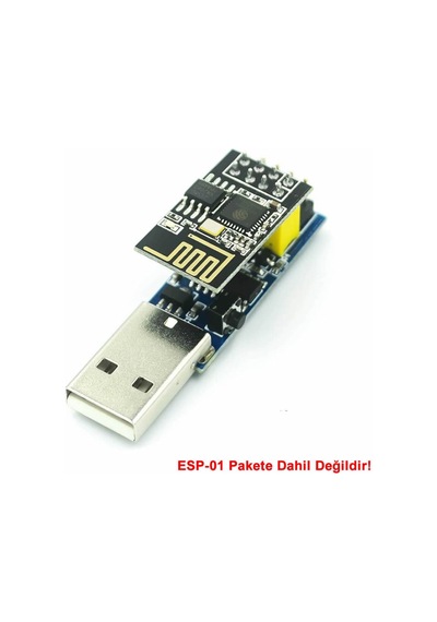 Esp-01 Ch340 Usb Bağlantı Adaptörü Uyumlu Reset Butonlu Esp01 Esp8266 Esp-01s Wifi Modül