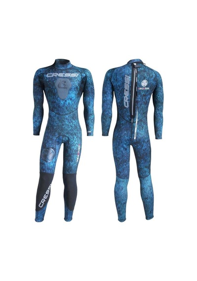 Cressi Tokugawa Man 3 Mm Mavi Kamuflaj Dalış Elbisesi Xlarge Çok Renkli