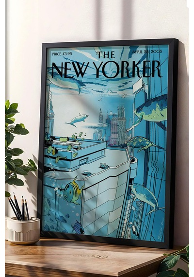 The New Yorker Çerçeveli Tablo April 25 2005