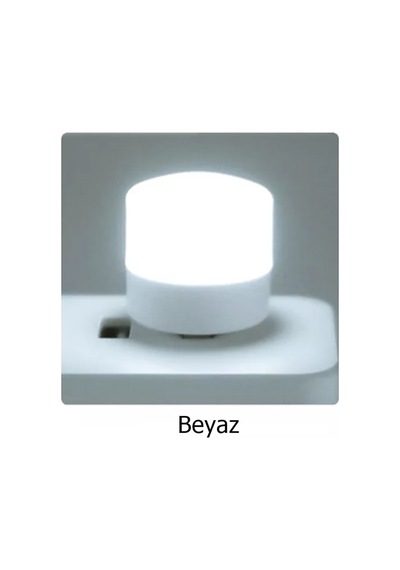 Led Usb Işık Beyaz 1W Mini Boy Tüm Usb Girişleri ile Uyumlu