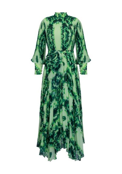 Senna Chıcory Dress Yeşil Yeşil