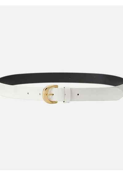 Calvin Klein Casual Pin Buckle 25mm Beyaz Kadın Kemer