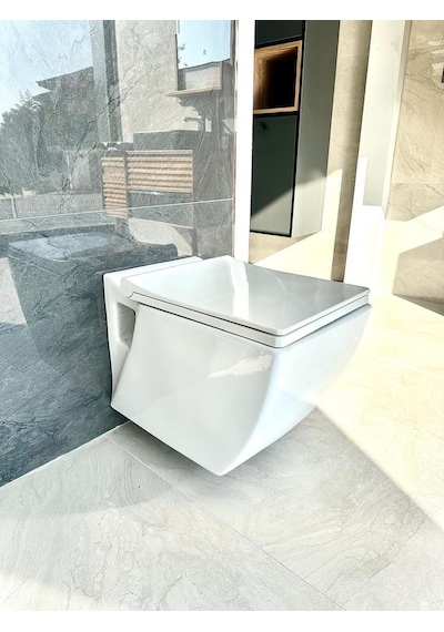 Creavit Trend Kare Asma Klozet + Nkp Duroplast Yavaş Kapanır Kapak