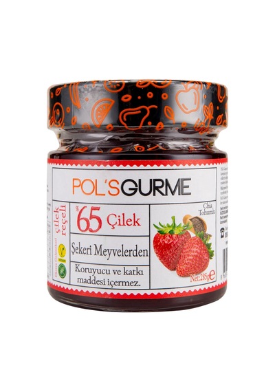 5 Adet Pol's Gurme%65 Meyve Çilek Reçeli 289 G
