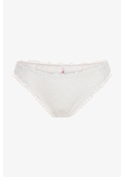 Penti Kırık Beyaz Arizona Fırfırlı Slip Bikini Altı
