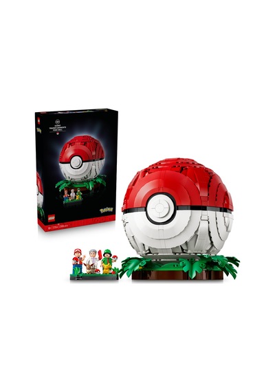 LEGO® Pokémon™ İkonik Eğitmen Anları Poké Topu 72154 - Yetişkinler için Gerçekçi Detaylar İçeren Model Yapım Seti (2339 Parça)