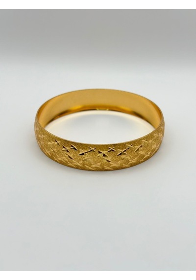 Arnes Jewelry Çelik 22 Ayar Altın Kaplama Bilezik Ar511nes Gold