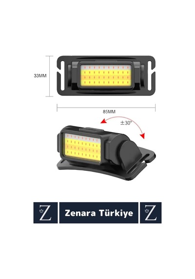 Premium Kamp Avcı Balıkçı Deprem 100- 150 Metre 50 Ledli 5 Mod Aydınlatmalı Şarjlı Kafa Lambası Çok Renkli