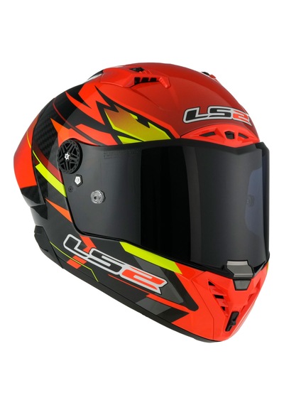 Ls2 Thunder Karbon Gp Aero Fıre Full Face Motosiklet Kaskı Kırmızı -  Siyah