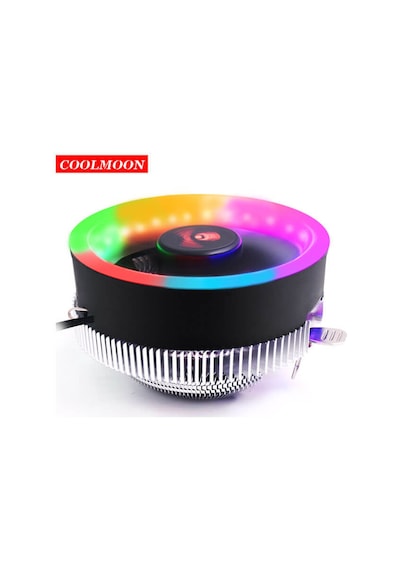 Coolmoon Rgb İşlemci Fanı Amd/Intel Uyumlu Işıklı Cpu Fanı Coolmoon Rgb İşlemci Fanı Amd/Intel Uyumlu Işıklı Cpu Fanı