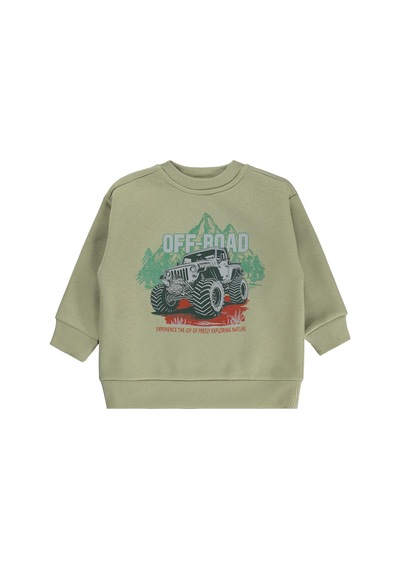 Civil Boys Off-road Baskılı 2-5 Yaş Sweatshirt Km - Haki