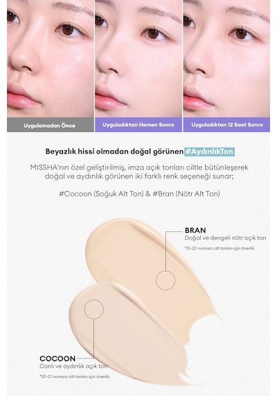 Missha Layering Fit Pine Phyto Mucin Serum BB Cream SPF50+ Pa++++ Bran