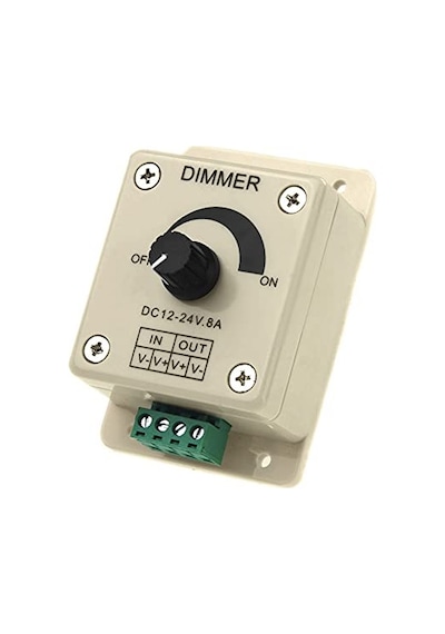 Dc Dimmer 12v-24v Led Ayarlayıcı 5050 3528 Led Şerit İçin Manuel Led Dimmer 12-24v 8a Dc Dimmer