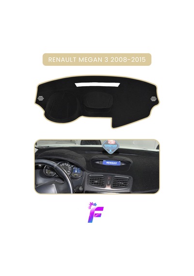 Renault Megane 3 2008-2015 Torpido Örtüsü Güneşten Korur Kolay Montaj Tam Uyum A43