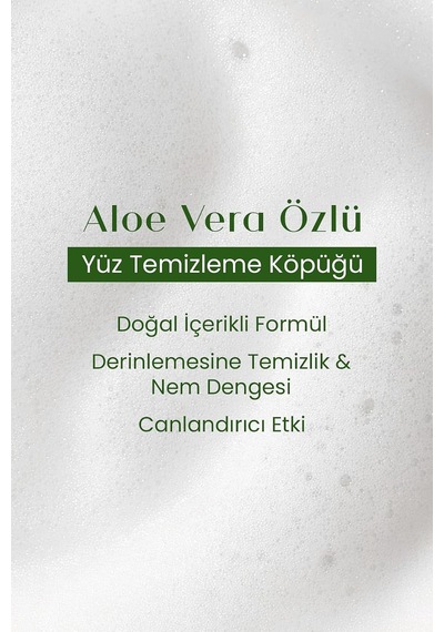 Aloe Vera Yüz Temizleme Köpüğü 200 Ml