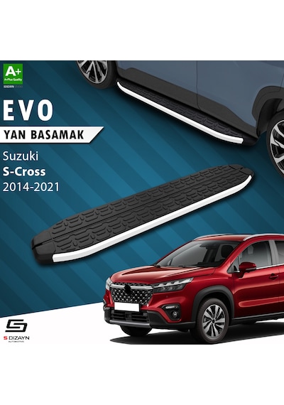 S-dizayn Suzuki Sx4 2 S-cross Evo Aluminyum Yan Basamak 173 Cm 2014 Üzeri