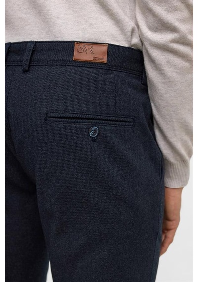 Süvari Lacivert Regular Armürlü Pantolon Pn2016600187-m09 Lacivert