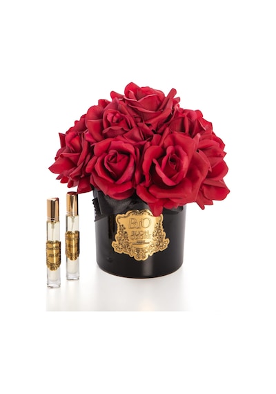 Siyah Cam Gold 14 Gül Luxury Home Perfume Acı Elma