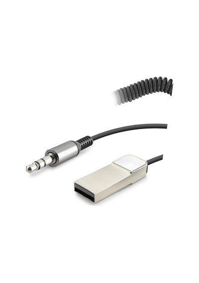 Aux Bluetooth Ses Alıcı Adaptör Dahili Kablolu Handsfree 3.5mm - Siyah Hd9005 Evimdeyokyok