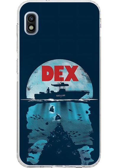 Samsung Galaxy A10 Uyumlu Şeffaf Kılıf Dexter Tasarımlı