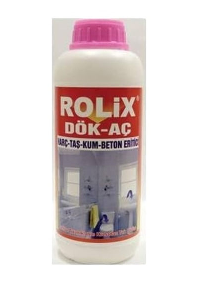 Lavabo Açıcı Gider Açıcı Rolix Harç Beton Kum Beton Eritci 1000 Gr 10'lu Set