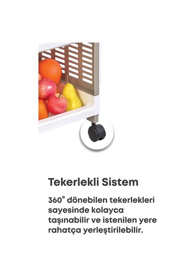Grimorlife 2 Raflı Banyo Düzenleyici Mutfak Rafı Banyo Dolabı Çok Amaçlı Plastik Mutfak Düzenleyici Beyaz