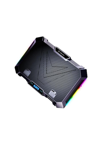 K28 Premium 8 Fanlı Rgb Yükseklik Ayarlı Stand 17" Gaming Notebook Soğutucu Telefon Tutuculu