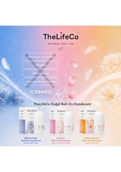 The Lifeco Cherish Kadın Roll-On Deodorant 2 x 60 ML