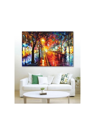 Kanvas Tablo Işıltılı Sokak Duvar Kanvas Tablo Art00259 50 X 70