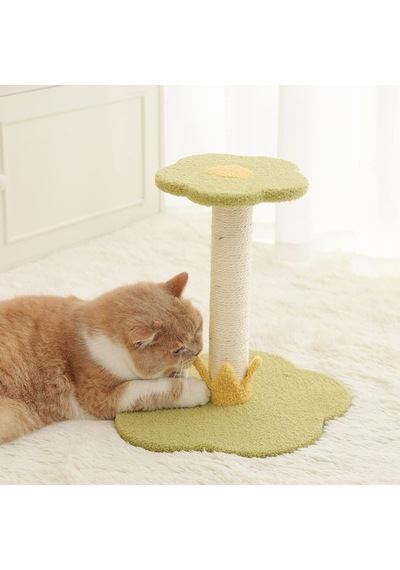 Kedi Tırmalama Direği, Kedi Ağacı Kedi Kulesi, Sisal Kaplı Tırmalama Direkleri Ve Çiçek Şekli Platformu İle Kap