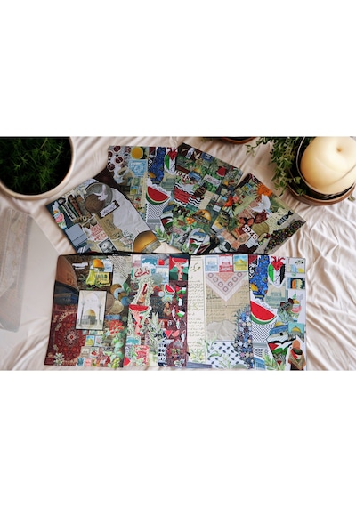 Filistin Temalı 8'li Yapışkanlı Scrapbook Seti Diğer