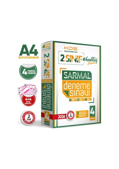 2026 2.sınıf Maarif Modeli Hashtag Yayınları 4lü Sarmal Özgün Deneme Paketi