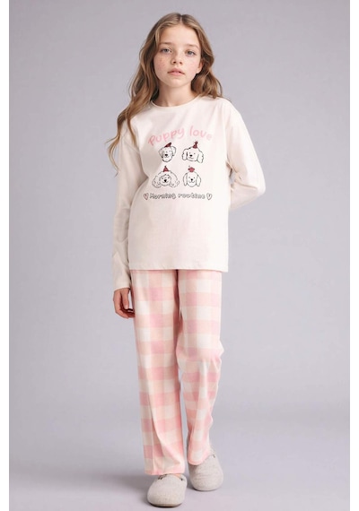 Defacto %100 Pamuklu 2'li Pijama Takımı Kız Çocuk H0102A826SP