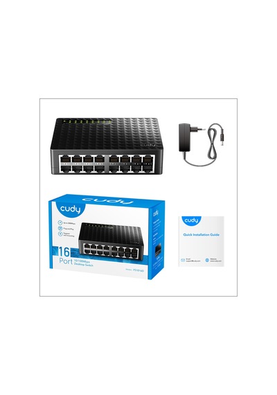 Cudy FS1016D 10/100 Mbps 16 Port Yönetilemez Switch