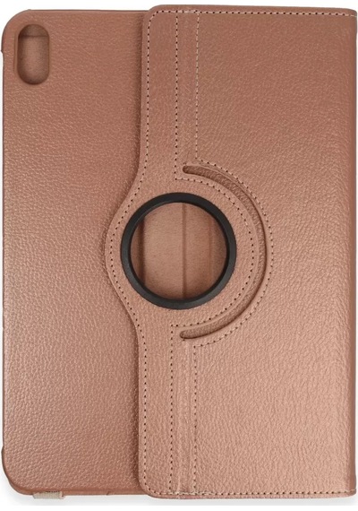 Apple İpad Uyumlu 2025 10.9 10.nesil A16 Kılıf 360 Tablet Deri Kılıf - Rose Gold