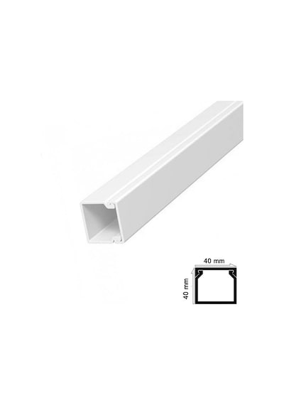 Mey İthalat Kablo Kanalı 40x40 Mm 2 Metre