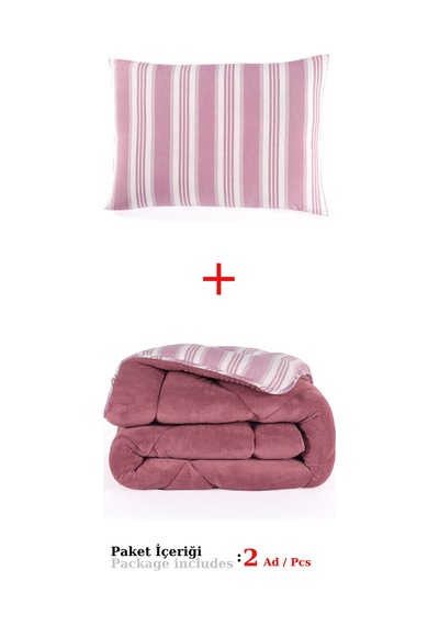 Comfort Set Yeni Nesil Wellsoft Yorganlı 2 Parça Tek Kişilik Soft Line Bordo Bordo