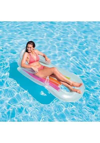 Intex Bardaklı Şişme Sultan Deniz&havuz Yatağı Gümüş 58802eu Çok Renkli